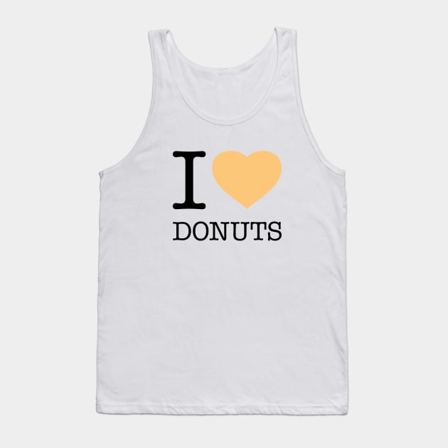 I LOVE DONUTS Tank Top by eyesblau